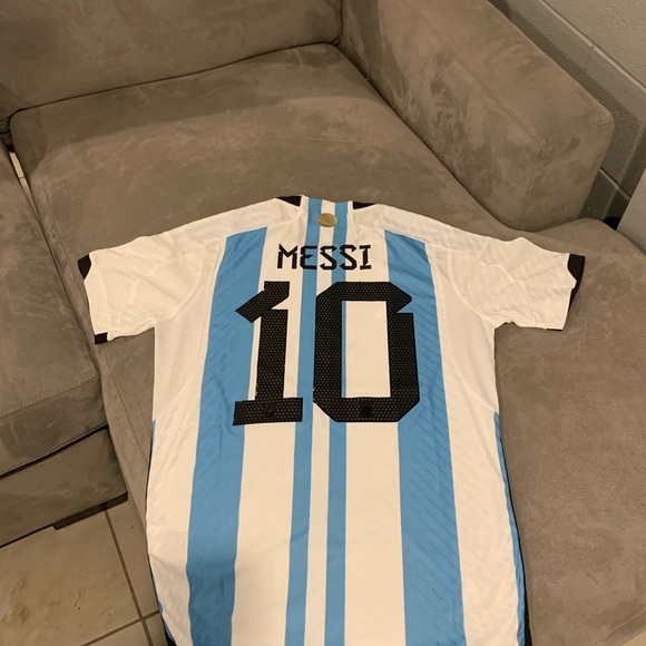 Adidas Argentina Home White/ Light Aqua Jersey - Picture 7 of 8